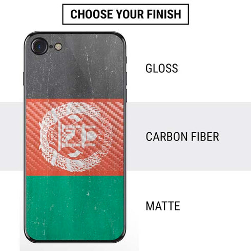 Afghanistan Flag Distressed iPhone SE (2nd & 3rd Gen) Skin